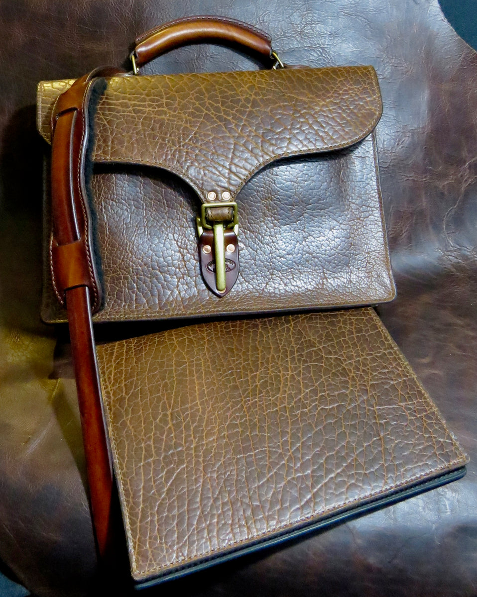 American Bison Briefcase Portfolio Set – Manley Leather