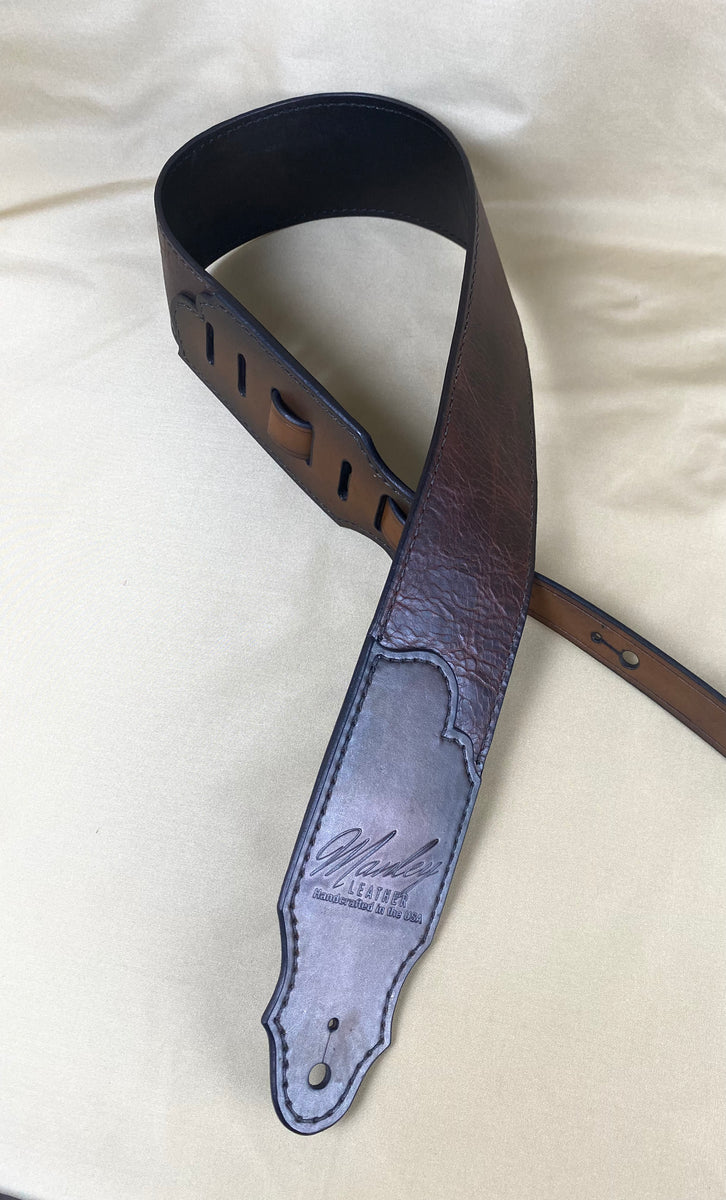 Bison Leather Guitar Strap – Manley Leather Co.