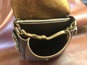 Convertable Shoulder-Backpack Leather Bag