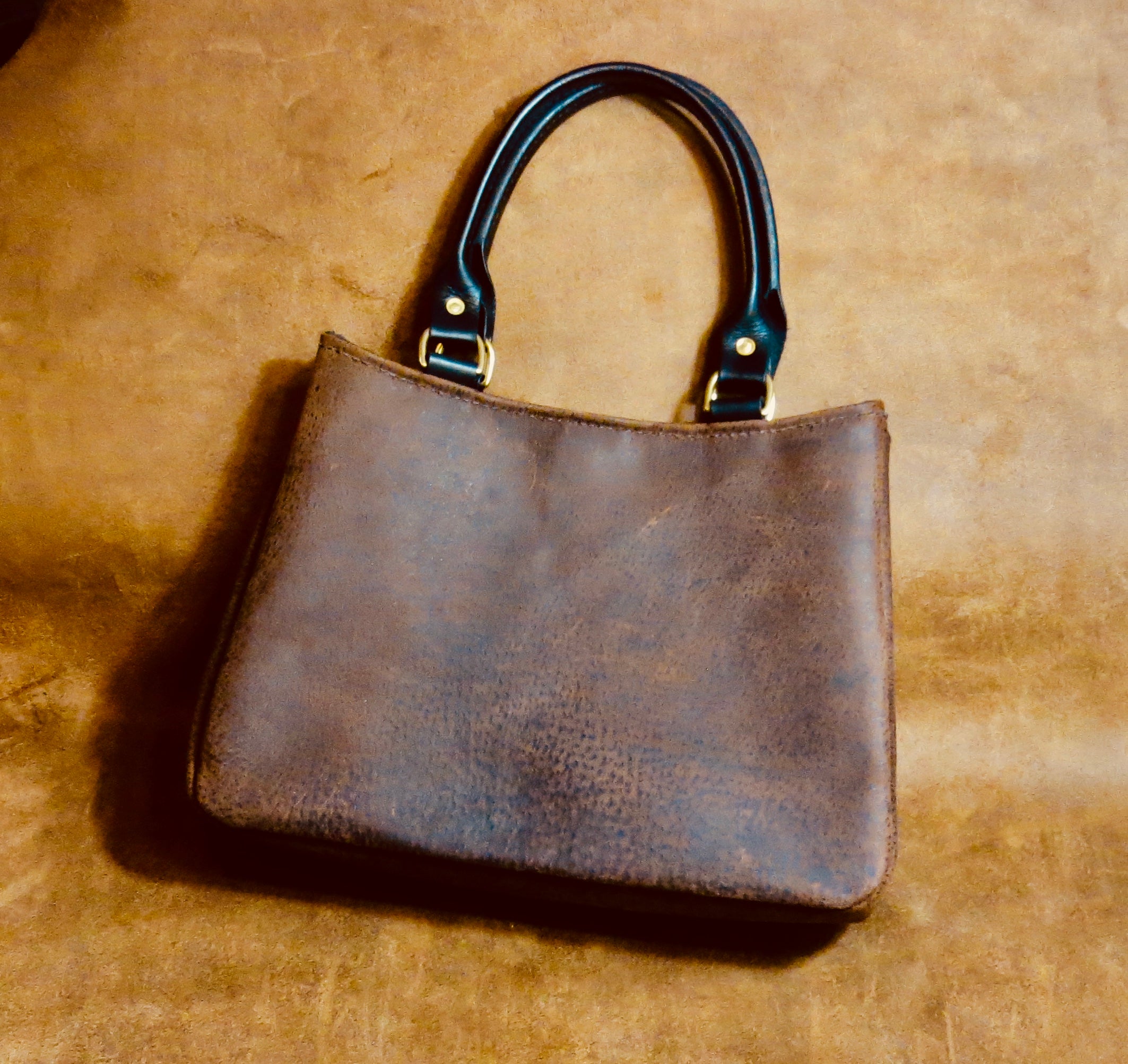 Distressed Leather Hand Bag