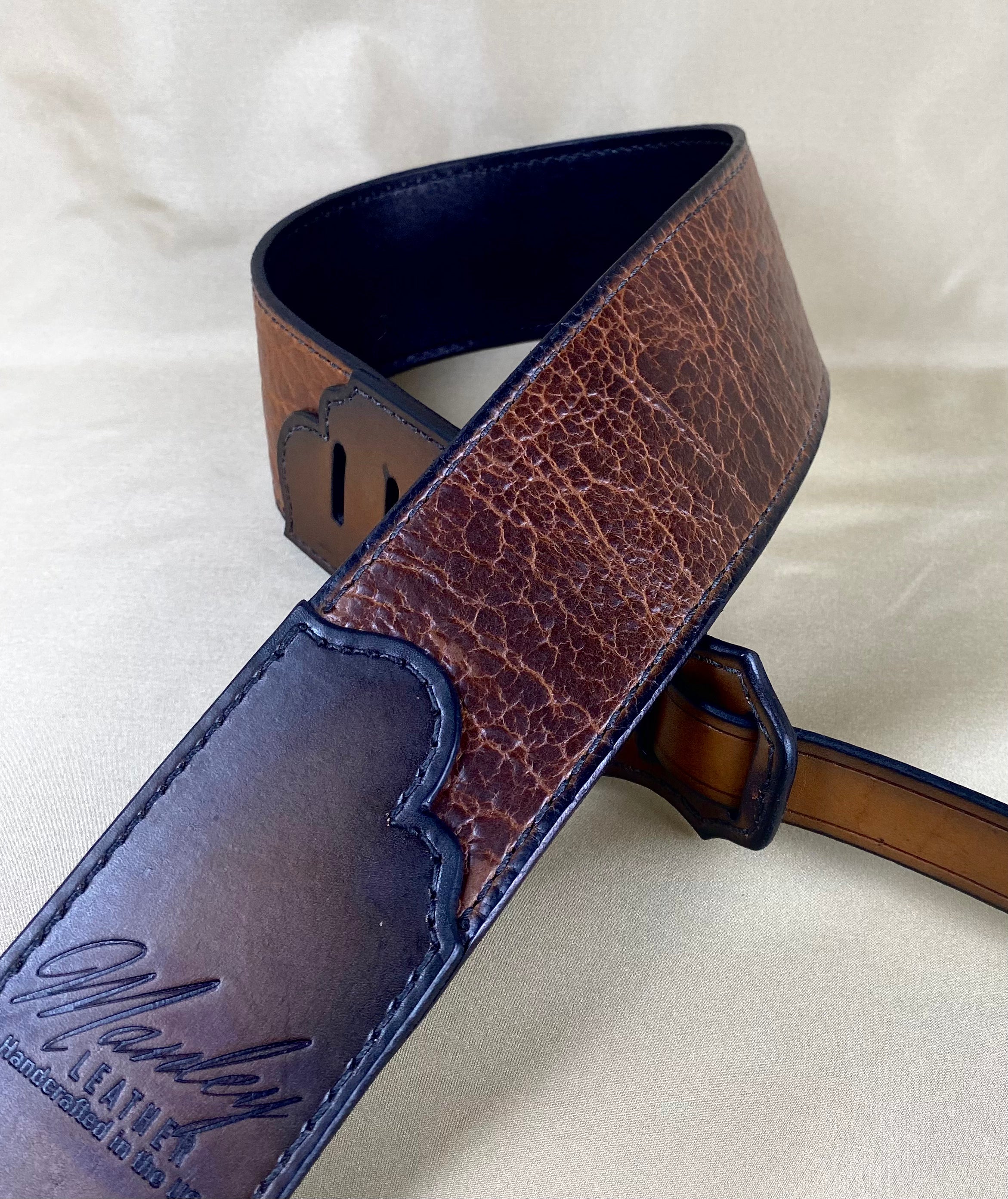 Bison Leather Guitar Strap – Manley Leather Co.